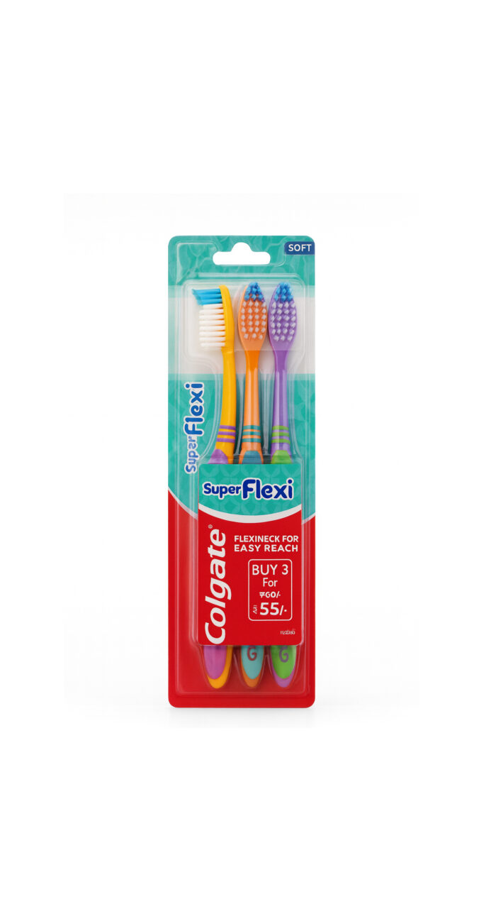 COLGATE Super Flexi Toothbrush Pack of 3