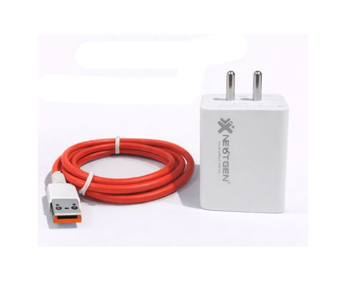 NEXTGEN Super VOOC Charger – CH-025 With Cable (Red)
