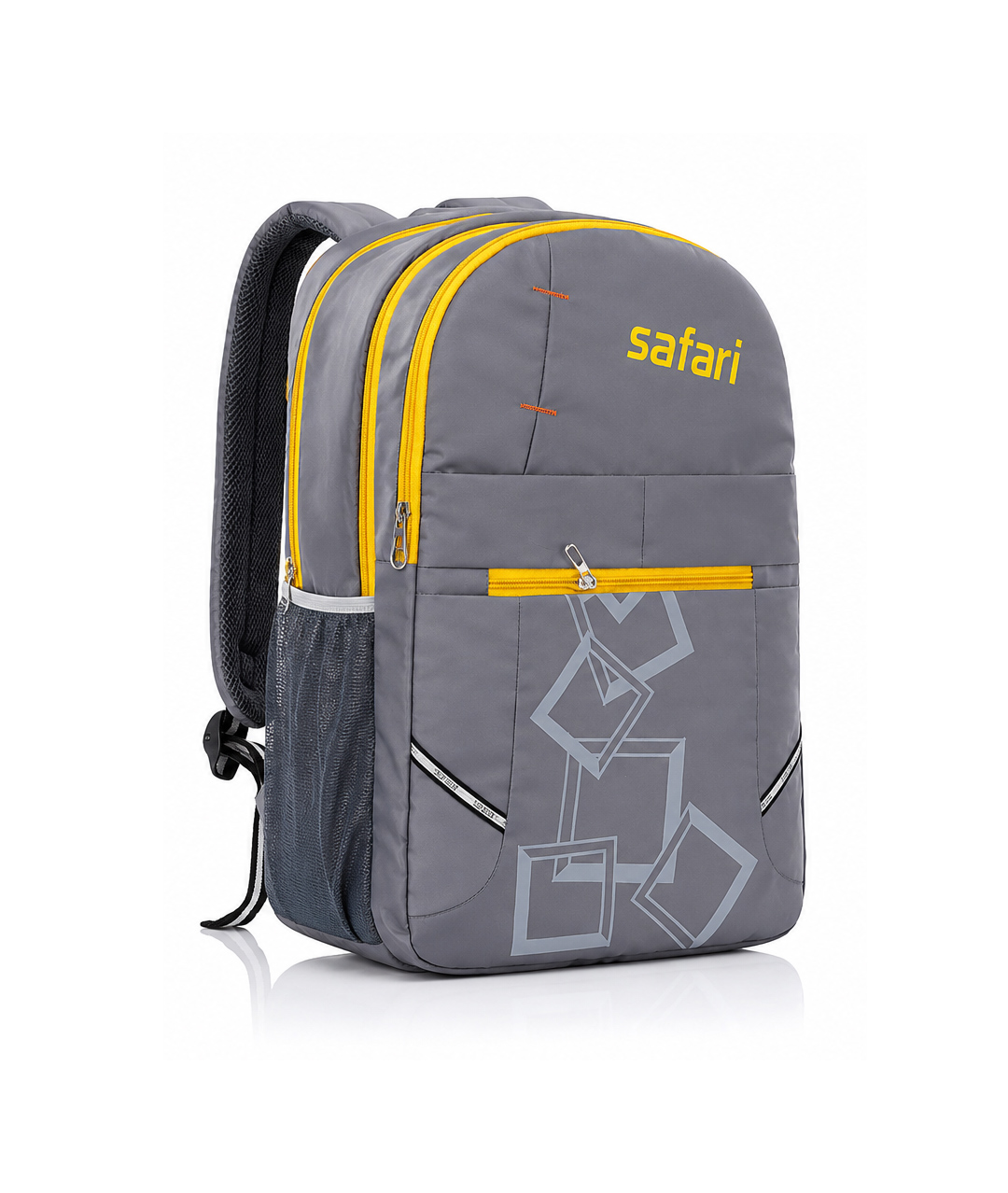 Safari Casual Travel Backpack – Grey & Yellow