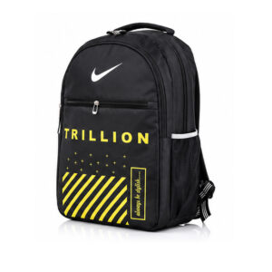 Stylish Casual Laptop Backpack – Black & Yellow