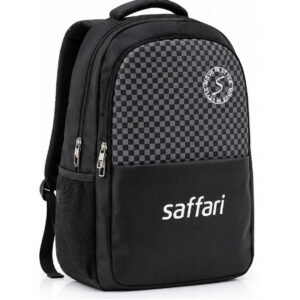 Safari Casual School & Travel Backpack – Black & Grey