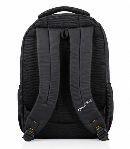Crystal Bags Laptop & Travel Backpack – Black - Image 3