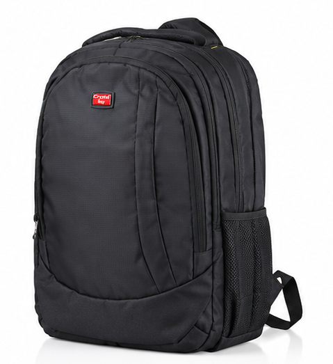 Crystal Bags Laptop & Travel Backpack – Black - Image 4