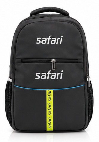 Safari CasualSchool & Laptop Backpack – Black - Image 2