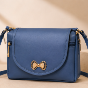 Women’s Premium Sling Bag | Stylish Bow Lock Crossbody Handbag | Multi Pocket Shoulder Bag for Daily Use