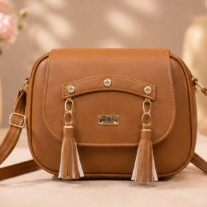 Women’s Premium Sling Bag | Stylish Tassel Crossbody Handbag | Multi-Zip Shoulder Bag for Daily Use