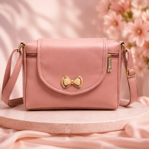 Pastel Pink Women's Sling Bag – Elegant & Stylish Crossbody Bag