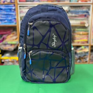 Stylish Navy Blue Multi-Compartment Backpack