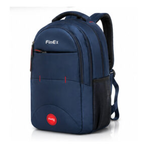 FinEx Laptop Backpack | School & College Bag | Multi-Compartment Travel Backpack | Navy Blue