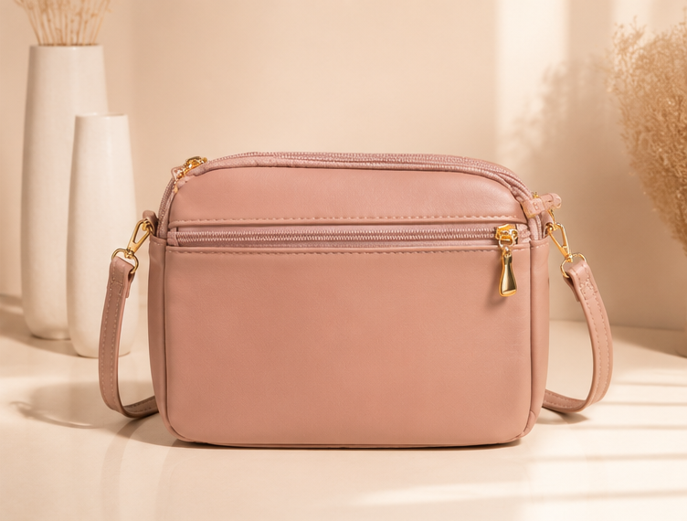 Women's Quilted Sling Bag ,Lightweight Stylish Handbag - Image 2