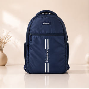  School/Laptop Backpack | Multi-Compartment School, College & Office Backpack | Lightweight Travel Backpack | Navy Blue
