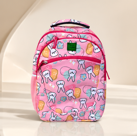 Kids School Backpack | Cute Cartoon School Bag | Multi-Compartment Backpack for Girls | Lightweight School, Travel & Daily Use | Multicolor - Image 2