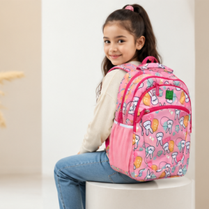 Kids School Backpack | Cute Cartoon School Bag | Multi-Compartment Backpack for Girls | Lightweight School, Travel & Daily Use | Multicolor