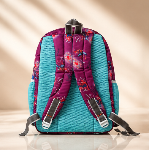 Kids School Backpack | Multi-Compartment School Bag | Lightweight Backpack for Girls | Cartoon Print | Casual Travel & Daily Use | Multicolor - Image 3