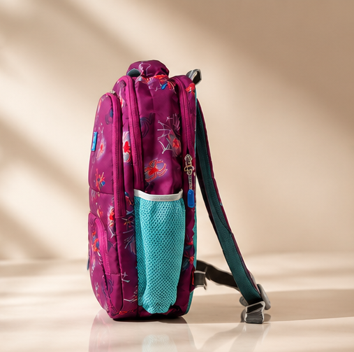 Kids School Backpack | Multi-Compartment School Bag | Lightweight Backpack for Girls | Cartoon Print | Casual Travel & Daily Use | Multicolor - Image 4