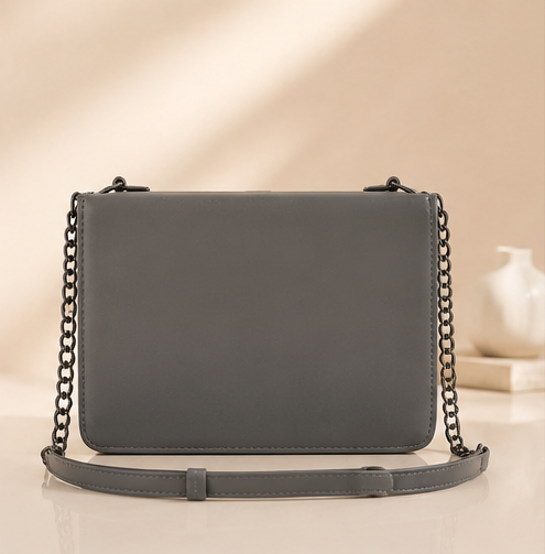 Women's Sling Bag | Foldover Flap Crossbody Handbag | Multi-Compartment Shoulder Purse | Adjustable Strap | Sage Green - Image 2