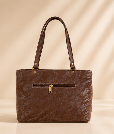 Women's Premium Tote Bag | Office Handbag | Multi-Compartment Shoulder Bag | Large Capacity Shopper Bag | Brown - Image 2