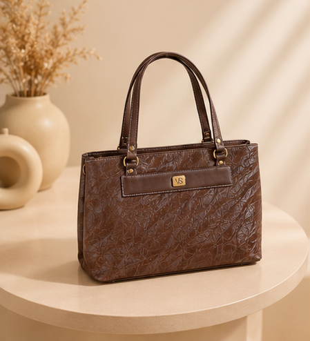 Women's Premium Tote Bag | Office Handbag | Multi-Compartment Shoulder Bag | Large Capacity Shopper Bag | Brown