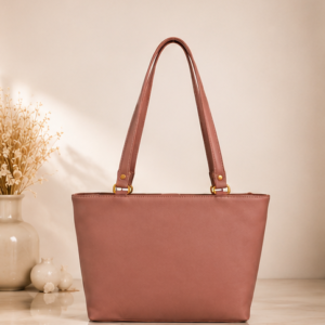Women's Premium  Tote Bag | Large Capacity Office Shoulder Handbag | Multi-Compartment Shopper Bag | Elegant Work & Travel Purse | Dusty Pink