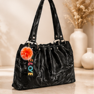 Women's Premium  Shoulder Handbag | Large Capacity Multi-Compartment Tote Bag | Stylish Office & Casual Purse | Black